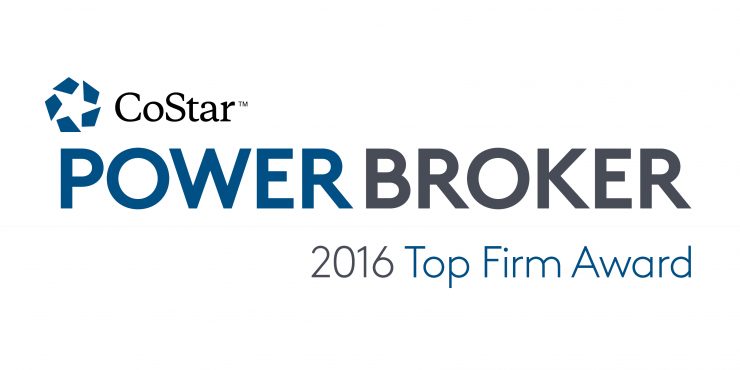2016 CoStar Power Broker Award for Top Sales Firm