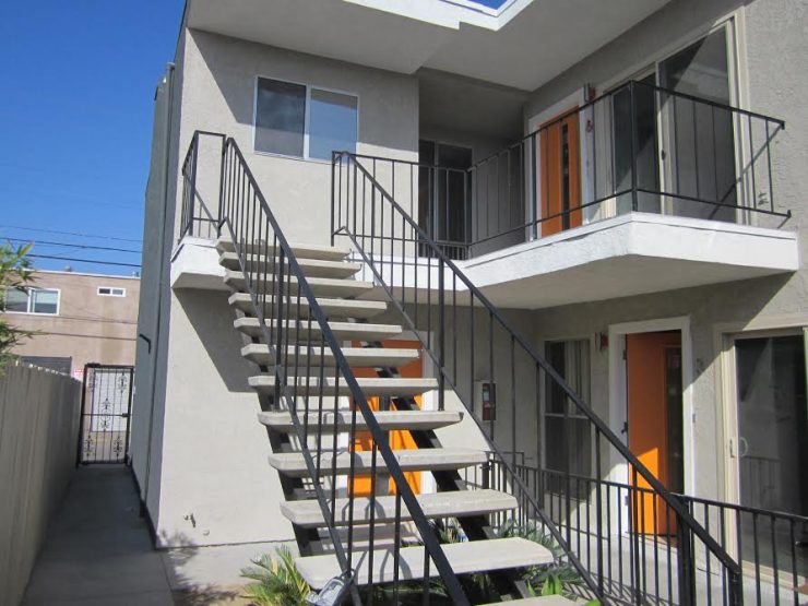 Front of a multifamily property on Bancroft in San Diego