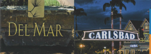 Del Mar and Carlsbad Welcome Signs