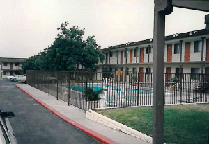 Pool courtyard of 2005-2025 F Ave, The Parkwood Apartments