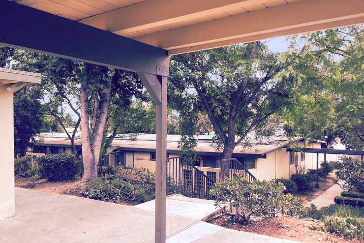 View from the patio of La Casita Apartments located at 7130 Waite Drive