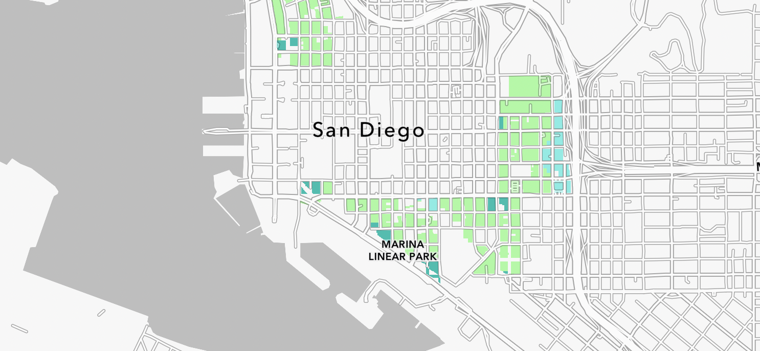 SB 79 San Diego Zoning Map